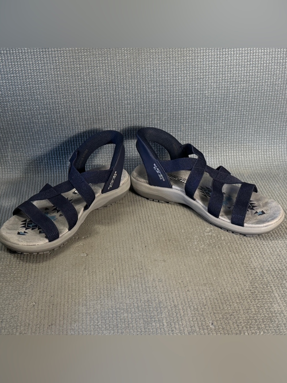 Skechers Hands Free Slip-ins Reggae Slim Stretch Flex Sandals Women's Size 7 - Picture 4 of 9